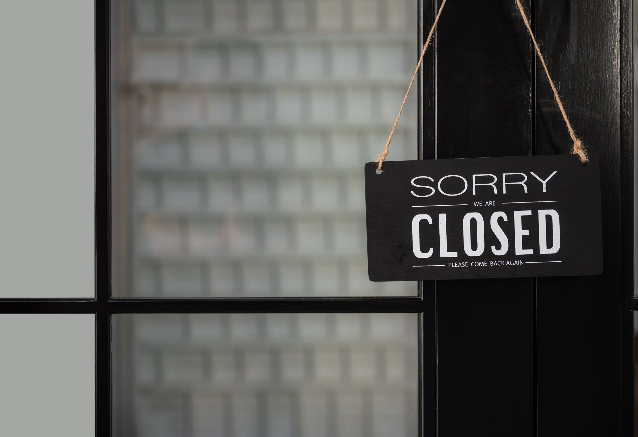 Closed sign