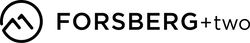 FORSBERG+two long logo in black and white