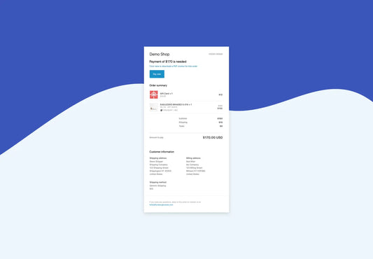 Add downloadable PDF invoices to the Shopify Order invoice email FORSBERG+two