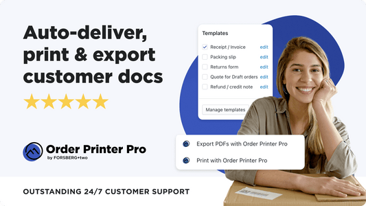 Auto-deliver, print & export customer docs 