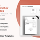 Order Printer Templates